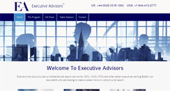 Desktop Screenshot of executive-advisors.com